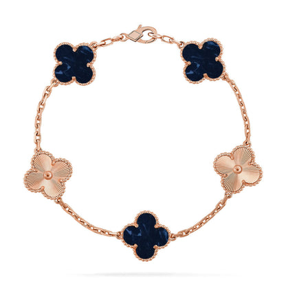 [⭐Aura]CLOVER 5 MOTIF PIETERSITE BRACELET COLLECTION
