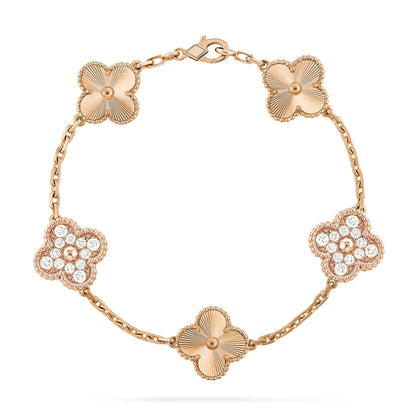[⭐Aura] CLOVER 5 MOTIF LASER BRACELET COLLECTION