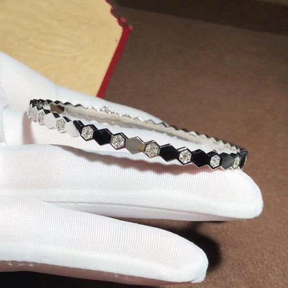 [⭐Aura]BEE LOVE SILVER DIAMOND BRACELET
