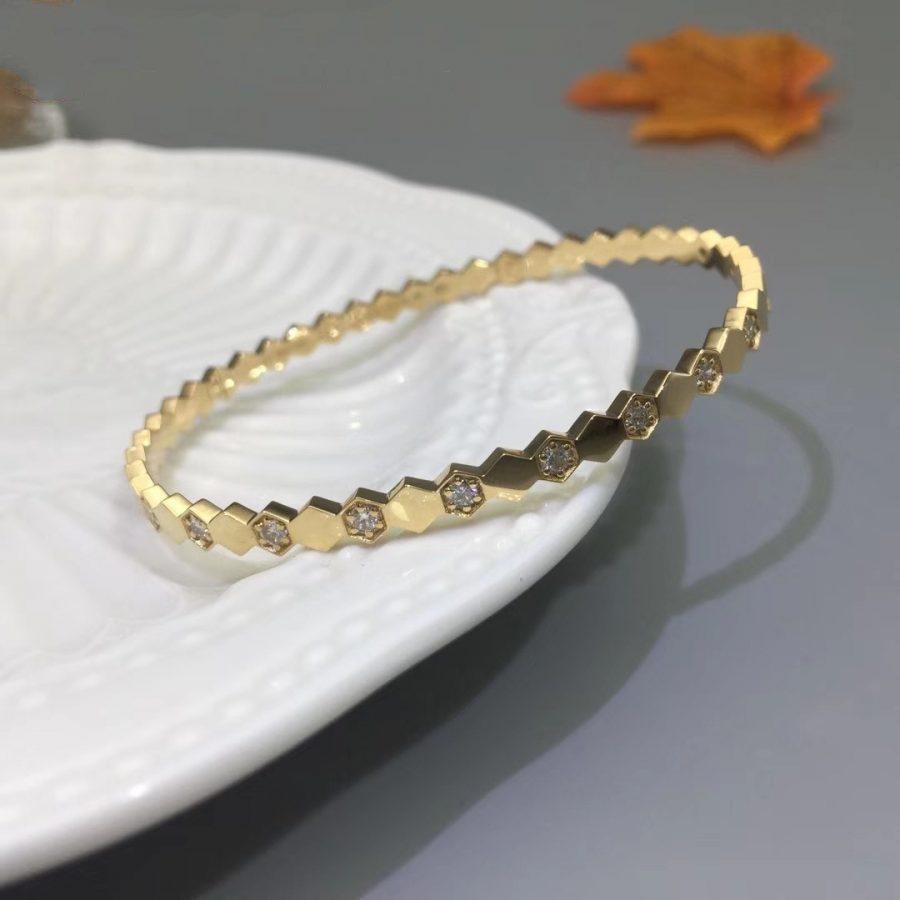[⭐Aura]BEE LOVE GOLD DIAMOND BRACELET