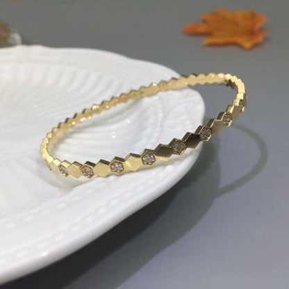 [⭐Aura]BEE LOVE GOLD DIAMOND BRACELET