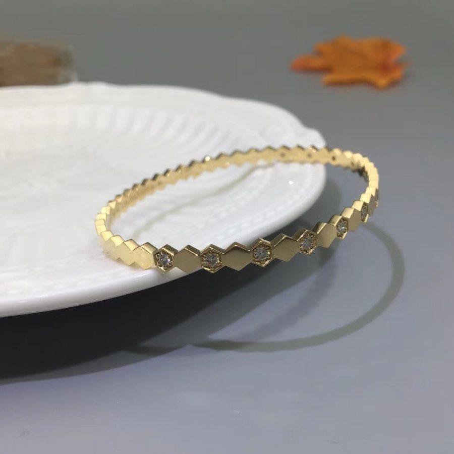 [⭐Aura]BEE LOVE GOLD DIAMOND BRACELET