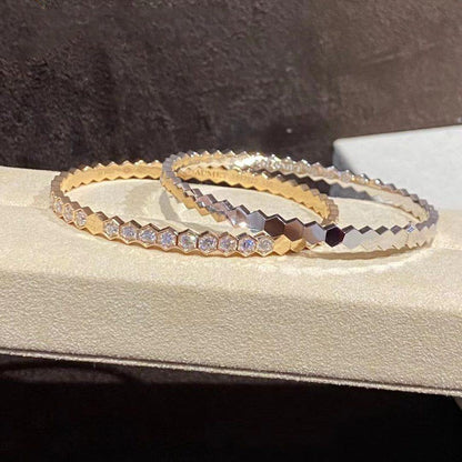 [⭐Aura]BEE LOVE GOLD BRACELET FULL DIAMOND