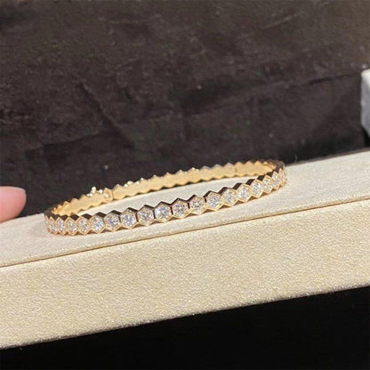 [⭐Aura]BEE LOVE GOLD BRACELET FULL DIAMOND