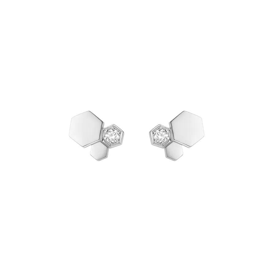 [⭐Aura]BEE LOVE SILVER DIAMOND EARRINGS