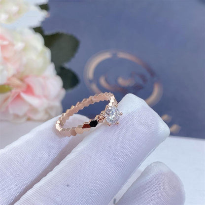 [⭐Aura]BEE LOVE RING PINK GOLD 1 DIAMOND