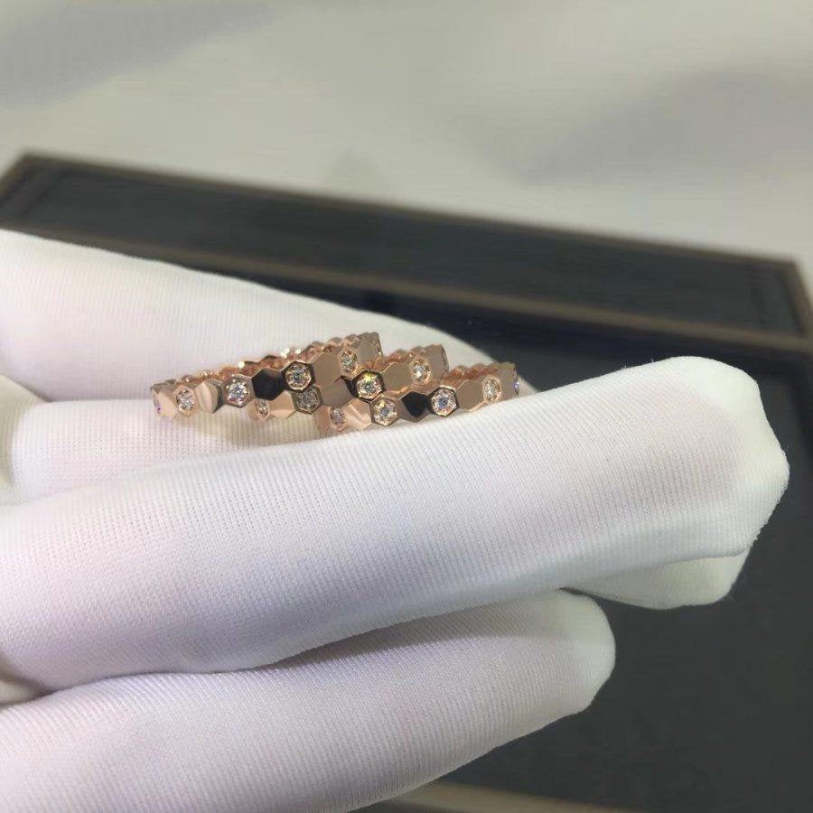 [⭐Aura]BEE LOVE RING PINK GOLD DIAMOND