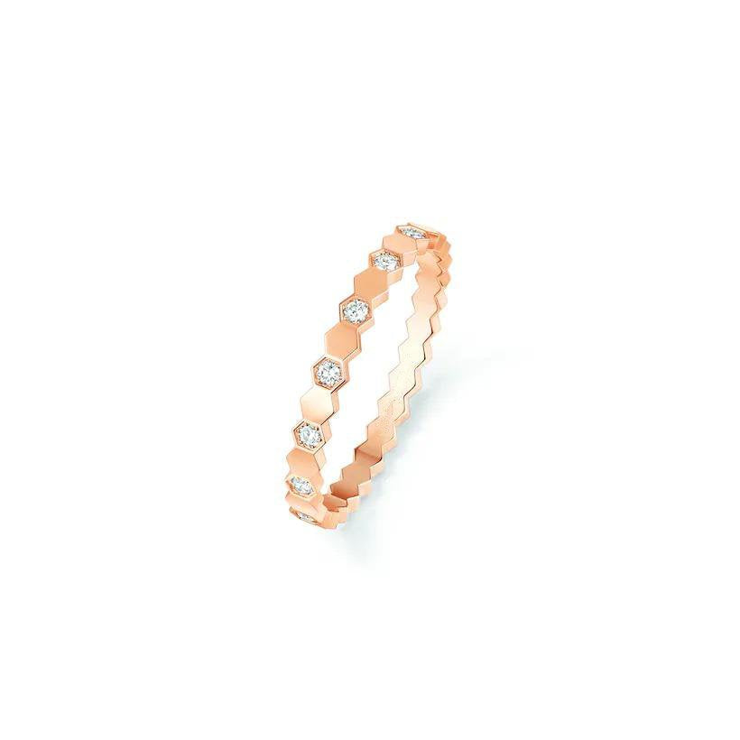 [⭐Aura]BEE LOVE RING PINK GOLD DIAMOND
