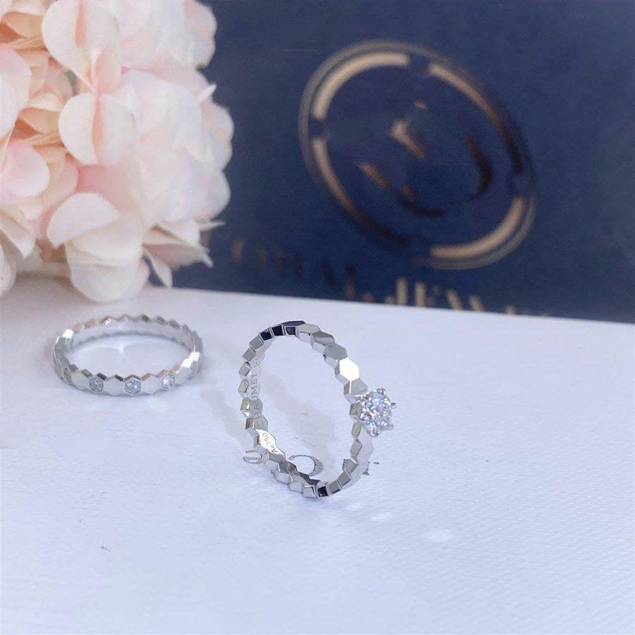 [⭐Aura]BEE LOVE RING SILVER 1 DIAMOND