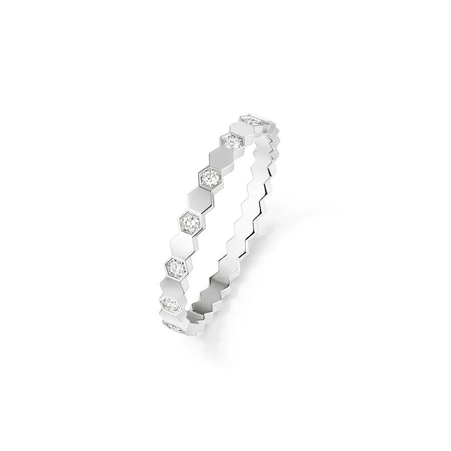 [⭐Aura]BEE LOVE RING SILVER DIAMOND