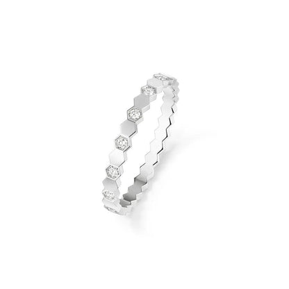 [⭐Aura]BEE LOVE RING SILVER DIAMOND