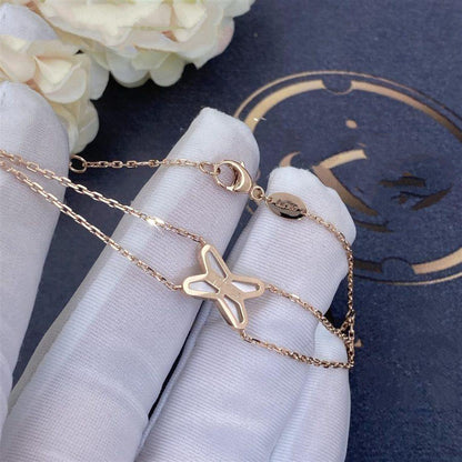 [⭐Aura]JEUX BRACELET WHITE MOP PINK GOLD 1 DIAMOND