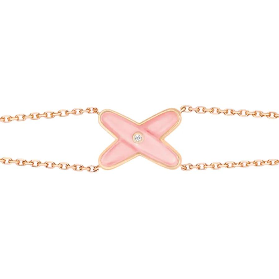 [⭐Aura]JEUX BRACELET PINK MOP PINK GOLD 1 DIAMOND