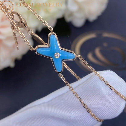 [⭐Aura]JEUX BRACELET TURQUOISE PINK GOLD 1 DIAMOND