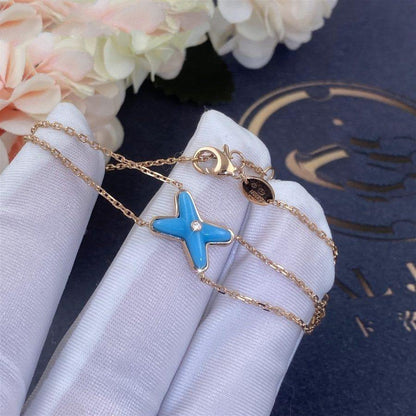 [⭐Aura]JEUX BRACELET TURQUOISE PINK GOLD 1 DIAMOND