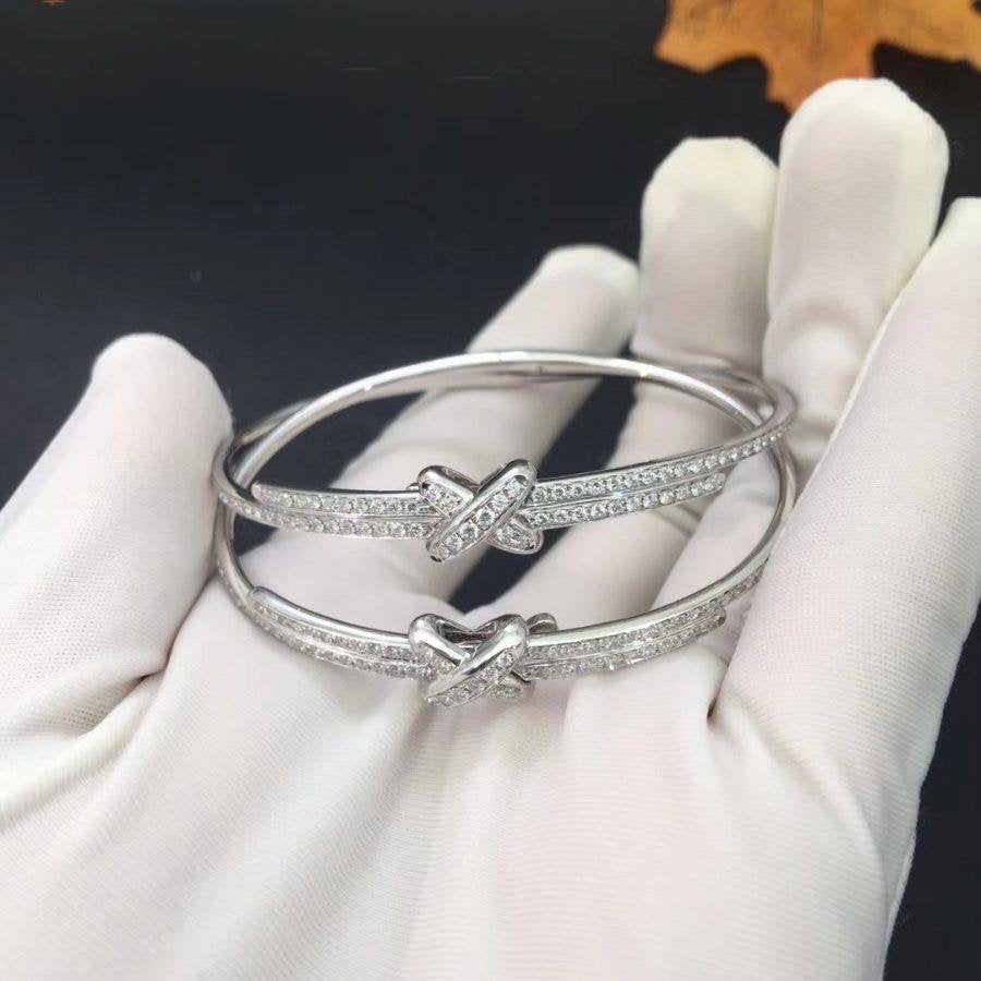 [⭐Aura]JEUX DE BRACELET DIAMONDS SILVER
