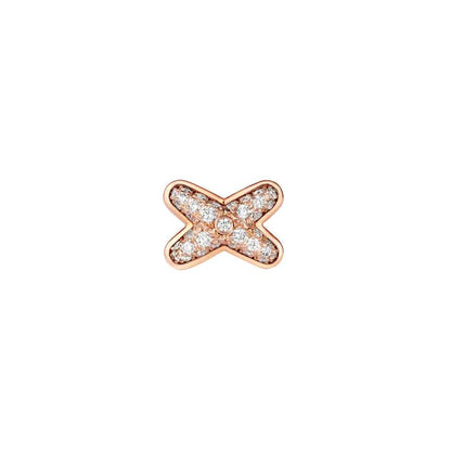 [⭐Aura]JEUX DE PINK GOLD DIAMOND EARRINGS