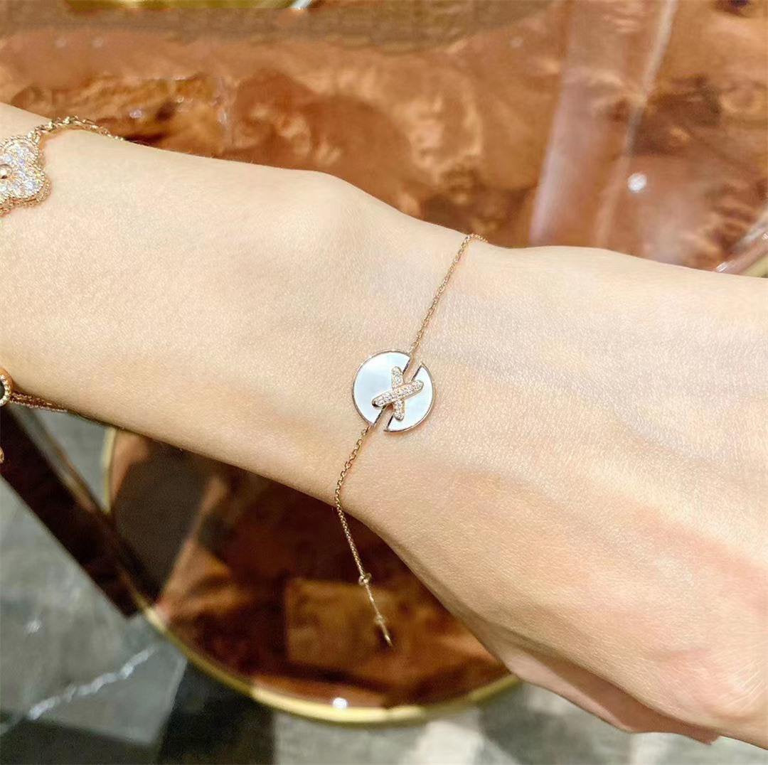 [⭐Aura]JEUX DE BRACELET MOP PINK GOLD DIAMONDS