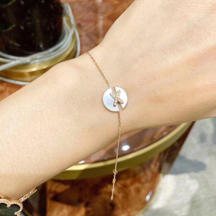 [⭐Aura]JEUX DE BRACELET MOP PINK GOLD DIAMONDS