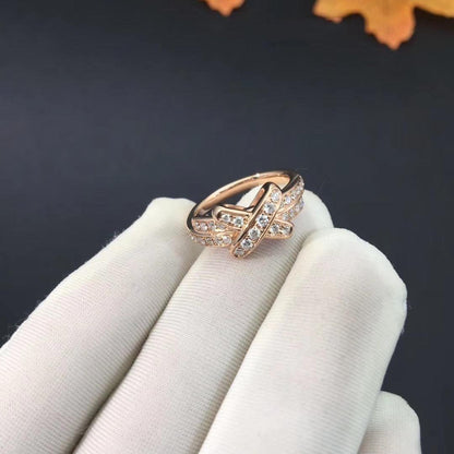 [⭐Aura]JEUX DE RING PINK GOLD DIAMOND