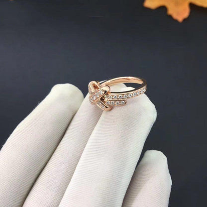 [⭐Aura]JEUX DE RING PINK GOLD DIAMOND