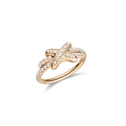 [⭐Aura]JEUX DE RING PINK GOLD DIAMOND
