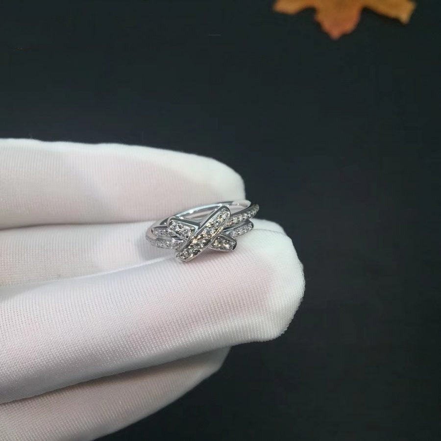 [⭐Aura]JEUX DE SILVER DIAMOND RING