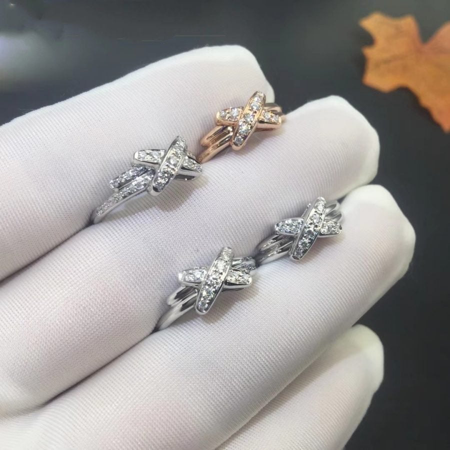 [⭐Aura]JEUX DE SILVER DIAMOND RING