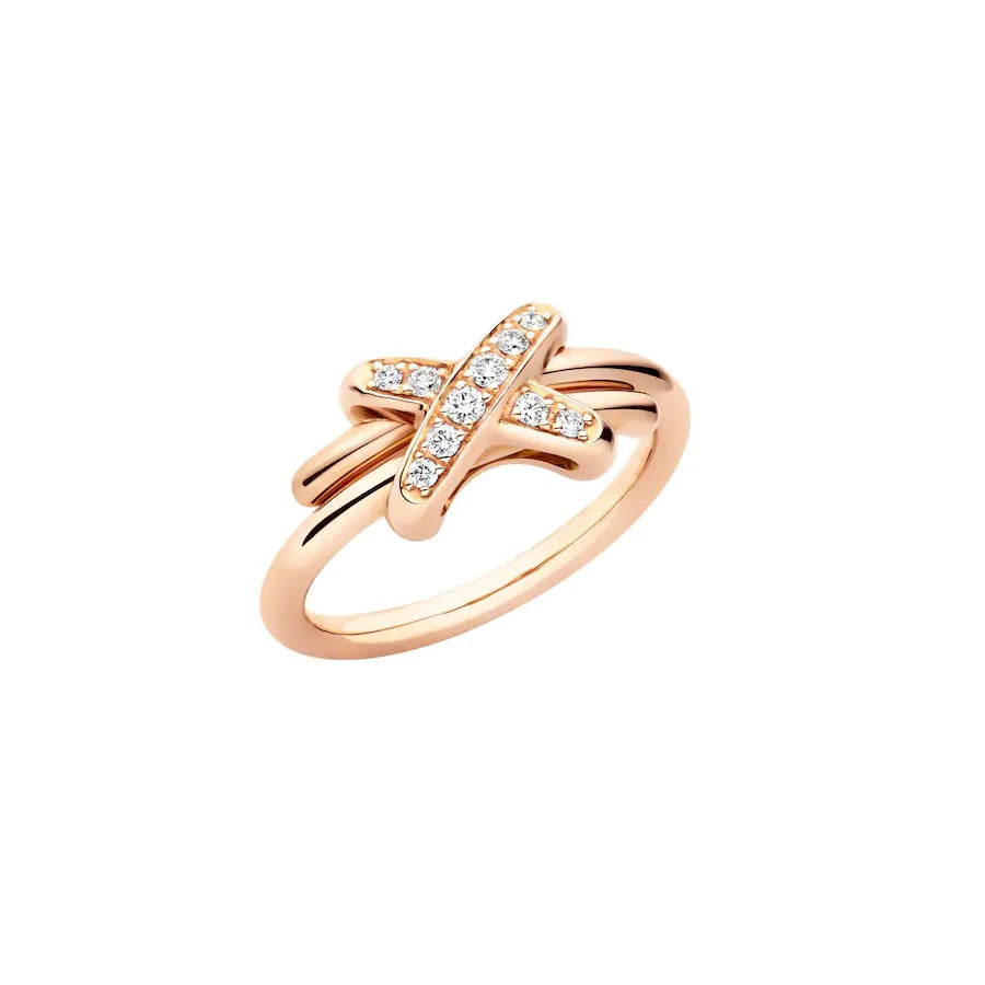 [⭐Aura]JEUX DE PINK GOLD DIAMOND RING