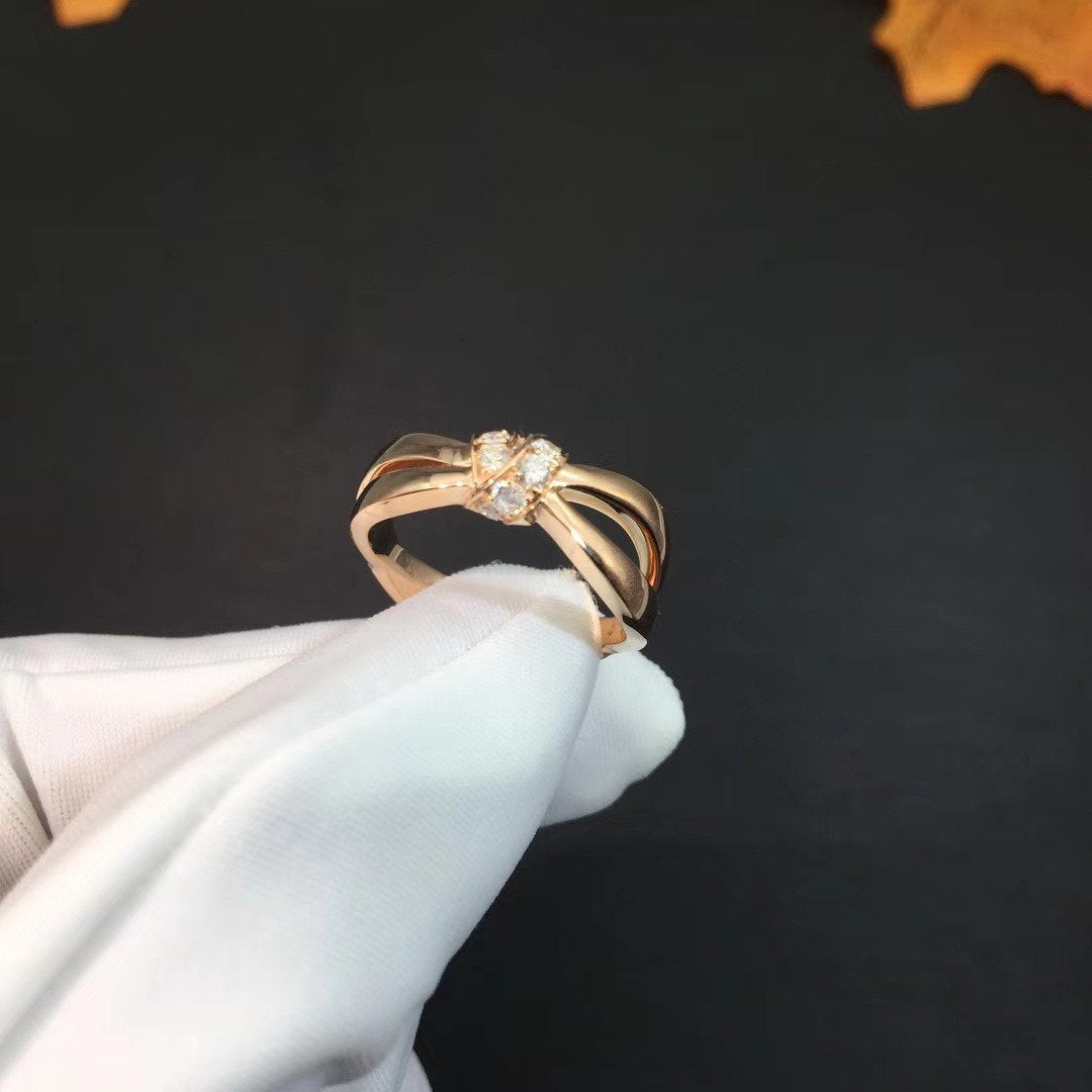 [⭐Aura]LIENS RING PINK GOLD DIAMOND