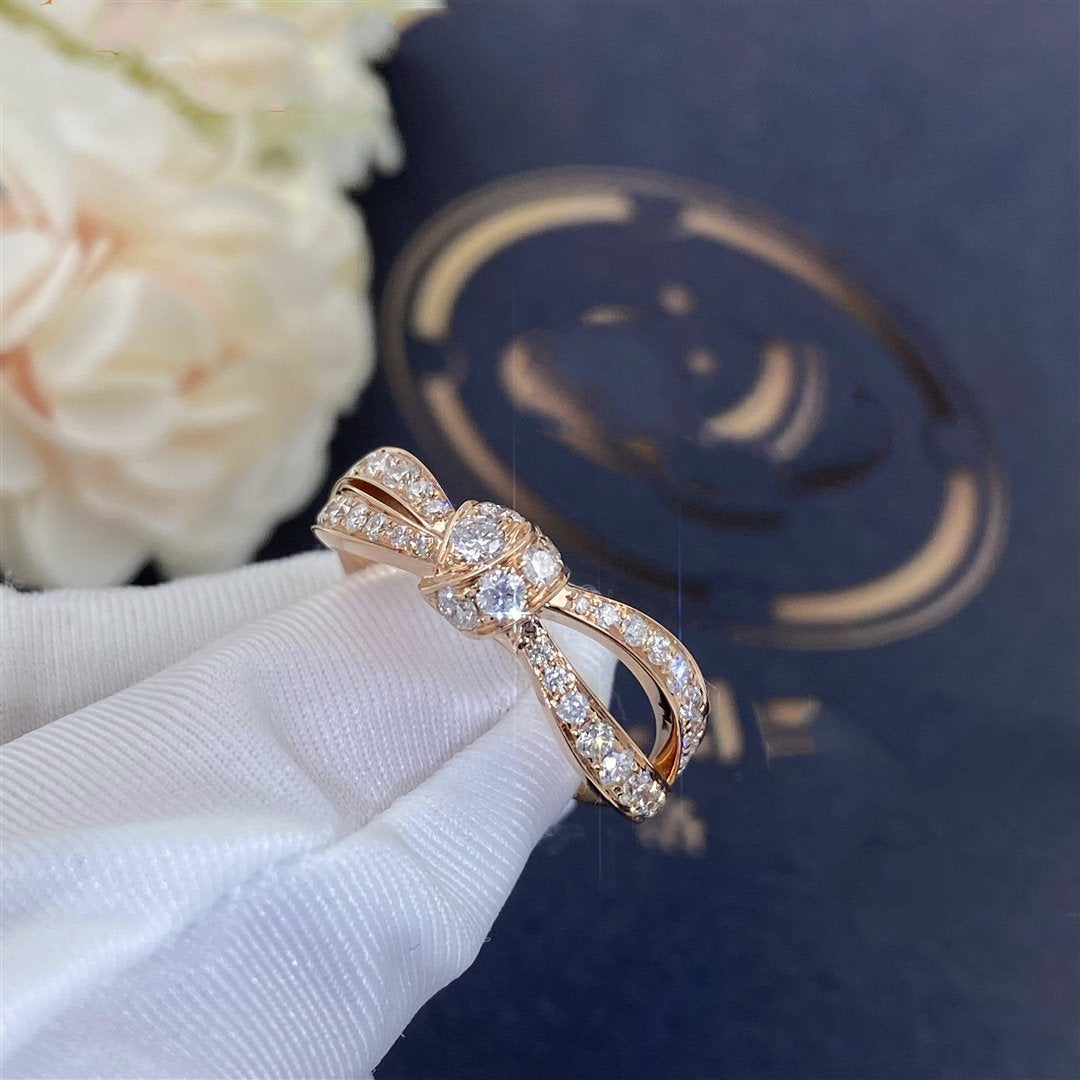[⭐Aura]LIENS PINK GOLD DIAMOND RING