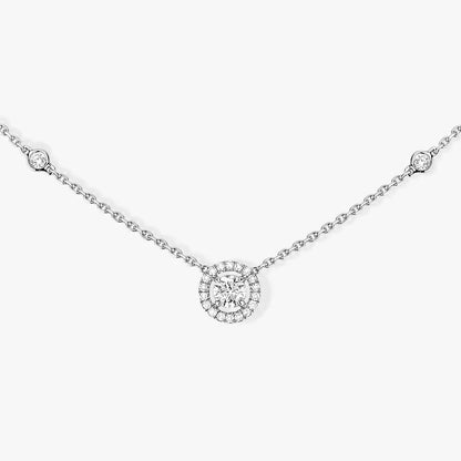 [⭐Aura]Diamond Necklace 0,20ct Brilliant Shape Joy