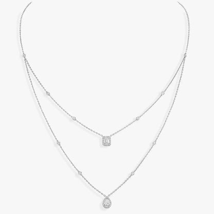 [⭐Aura]Diamond Necklace My Twin 2 Rows