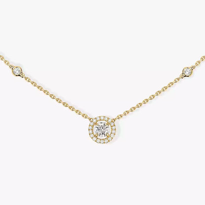 [⭐Aura]Diamond Necklace 0,20ct Brilliant Shape Joy