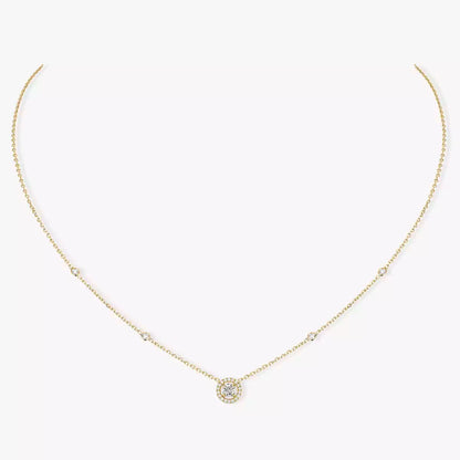 [⭐Aura]Diamond Necklace 0,20ct Brilliant Shape Joy