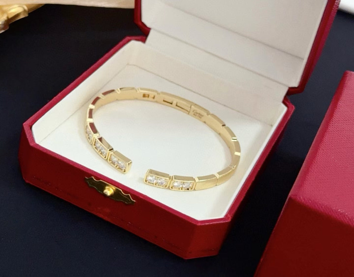 [⭐Aura jewelrys]LOVE DIAMOND OPEN  BRACELET