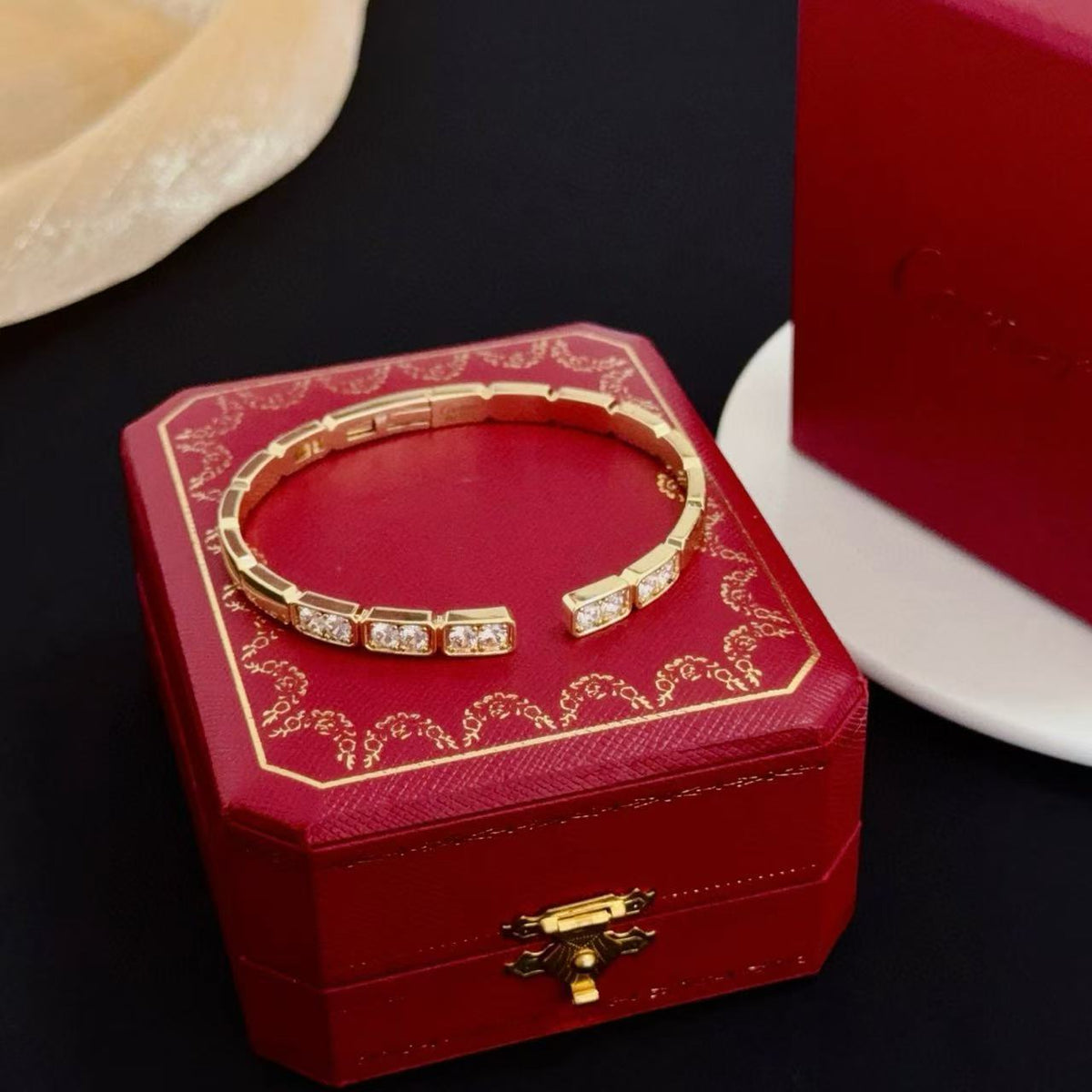 [⭐Aura jewelrys]LOVE DIAMOND OPEN  BRACELET