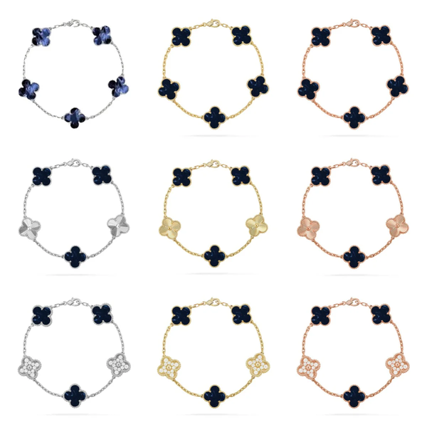 [⭐Aura]CLOVER 5 MOTIF PIETERSITE BRACELET COLLECTION