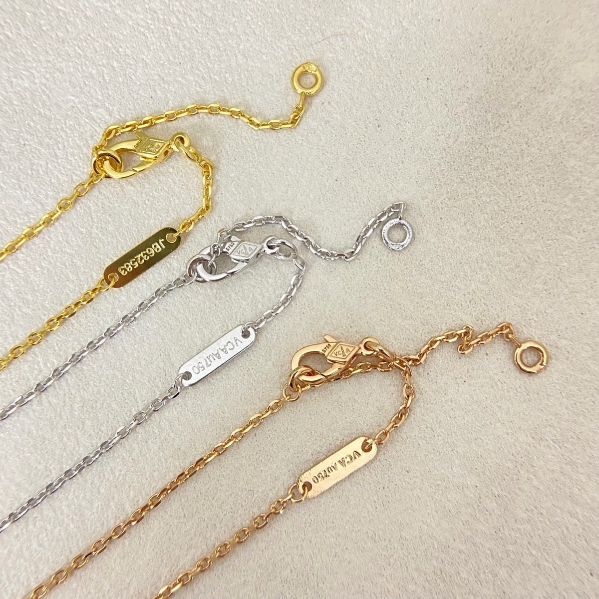 [⭐Aura]NEW 15MM PURPLE SAND-GOLD FOUR-LEAF CLOVER NECKLACE