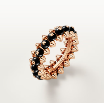 [⭐Aura]CLASH ELEGANT ROSE GOLD RING FEATURING NATURAL AGATE