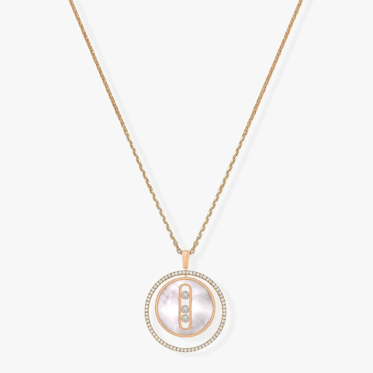 [⭐Aura]Demo MOVE MM NACRE BLANCHE DIAMOND NECKLACE