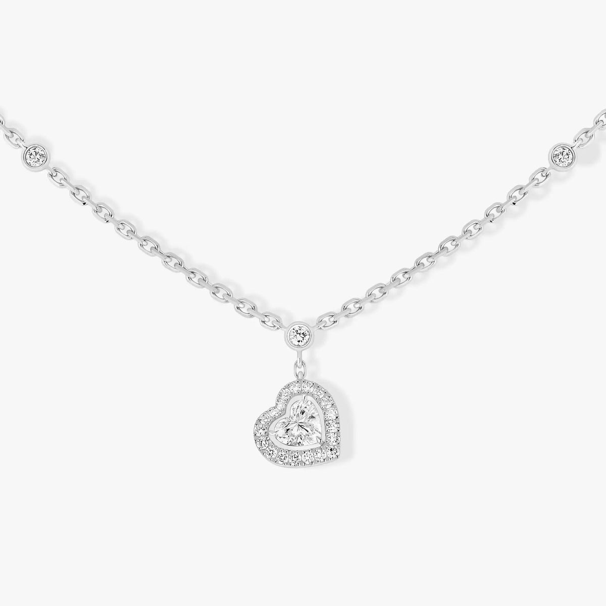 [⭐Aura]JOY HEART DIAMOND NECKLACE