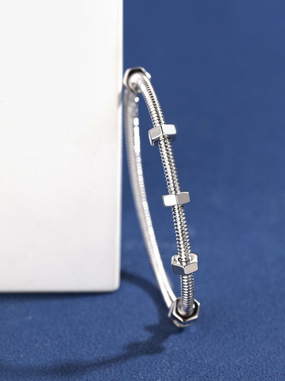 [⭐Aura jewelrys]CT THREADED BRACELET
