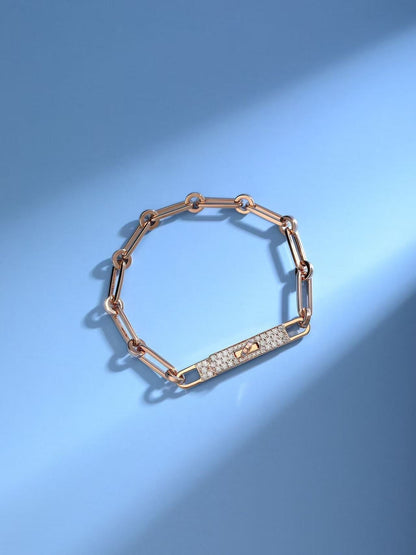 [⭐Aura]CHAINE BRACELET SMALL MODEL DIAMOND