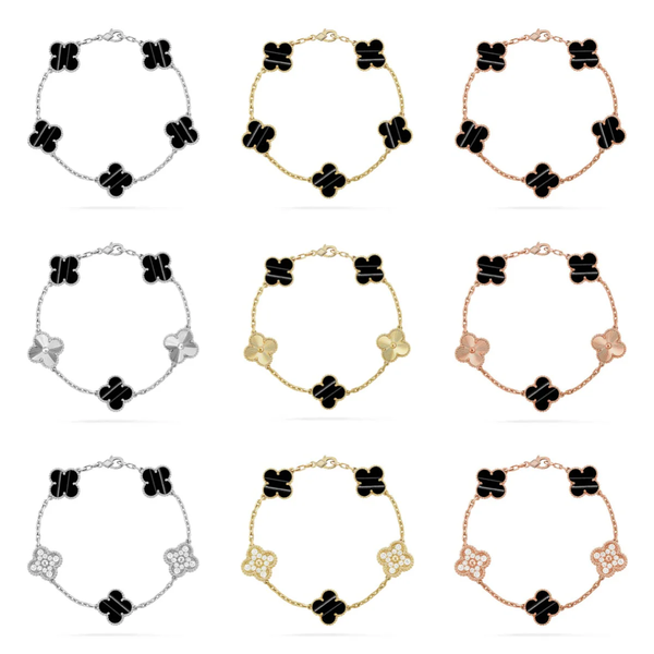 [⭐Aura] CLOVER 5 MOTIF PULSAR STONE BRACELET COLLECTION
