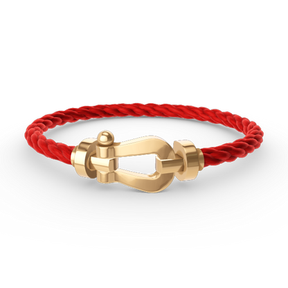 [⭐Aura]FORCE LARGE HORSESHOE NO DIAMOND BRACELET GOLD