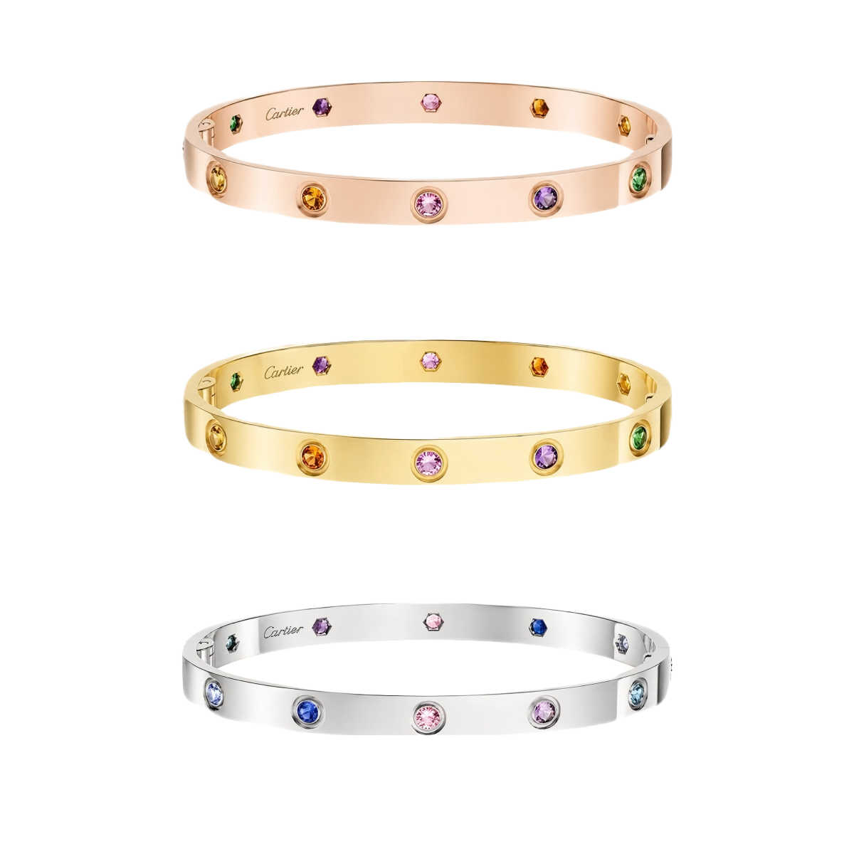 [⭐Aura] 2026 RAINBOW LOVE BRACELET 6.1MM  10 DIAMONDS