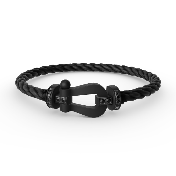 [⭐Aura]FORCE LARGE SERIES HORSESHOE BLACK SAMURAI BRACELET