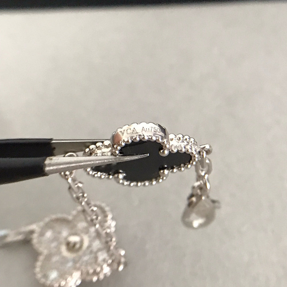 [⭐Aura] CLOVER 5 MOTIF ONYXS BRACELET COLLECTION