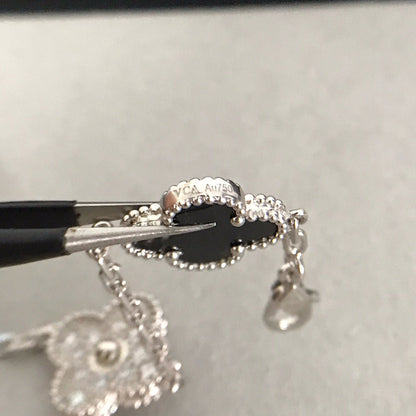 [⭐Aura] CLOVER 5 MOTIF ONYXS BRACELET COLLECTION